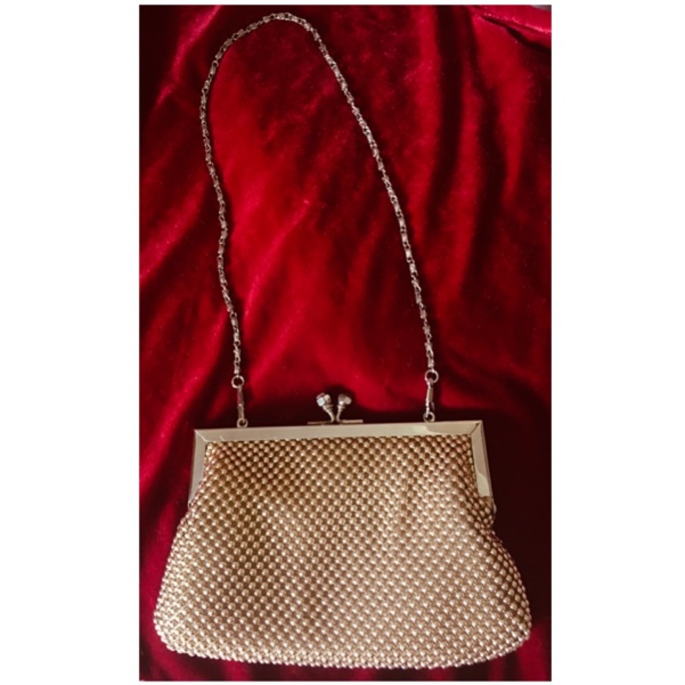Gold Bead Evening Clutch